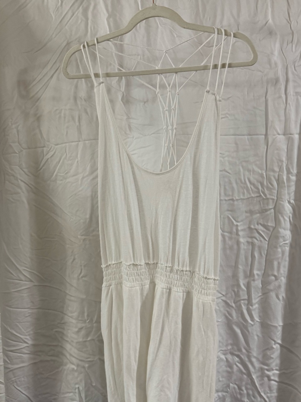 Victoria's Secret White Strappy Swim Coverup